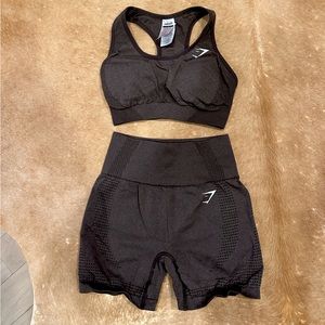 🤎 GYMSHARK VITAL SEAMLESS BROWN SET 🤎